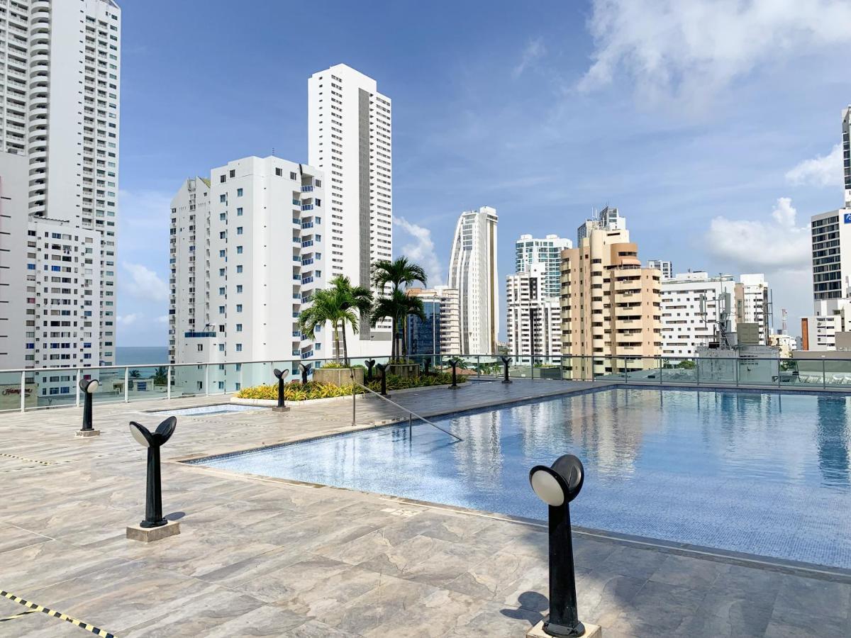 Ferienwohnung Oceanview Escape Pool, Jacuzzi & Gym In Bocagrande Cartagena  Exterior foto